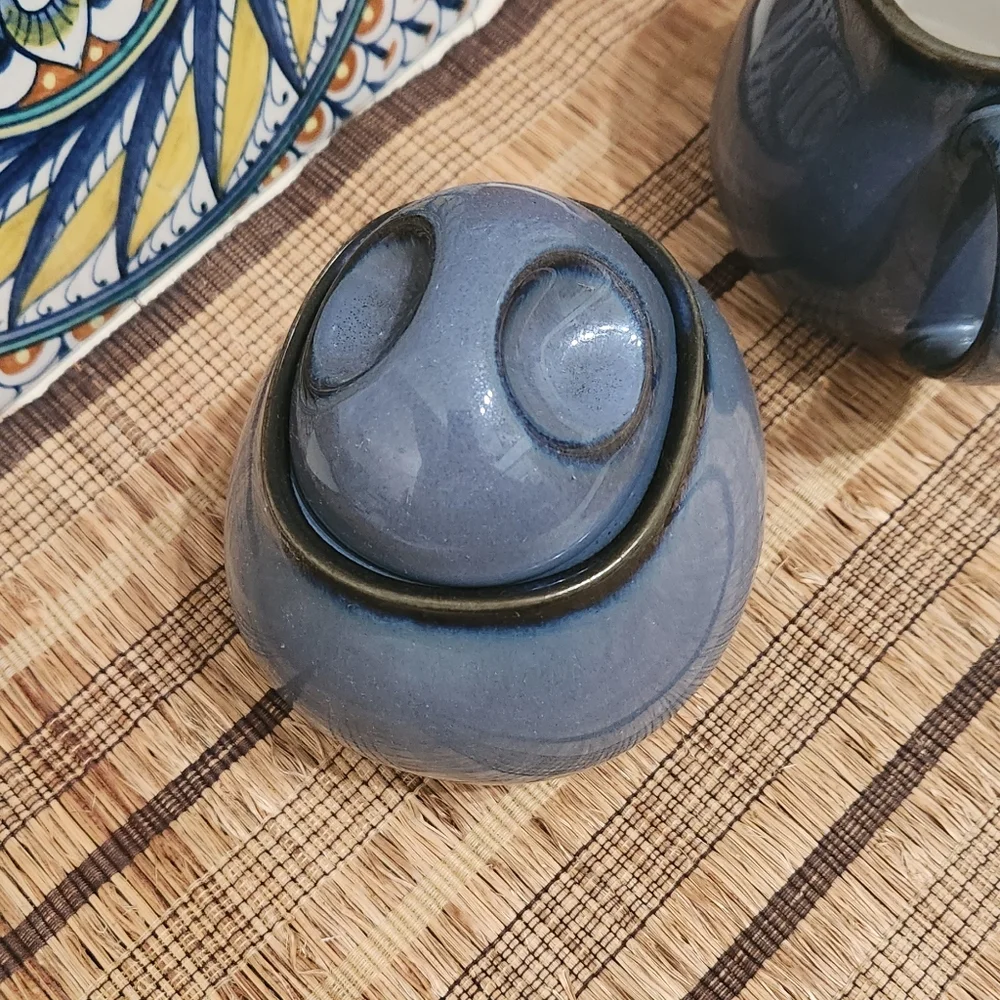 Sango Pottery Sugar and Creamer Set + Decorative Tile - Picture 6 of 10